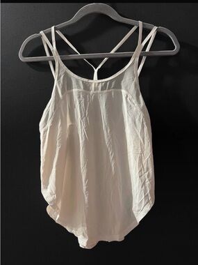 Lululemon Lightweight White Strappy Tank Top
